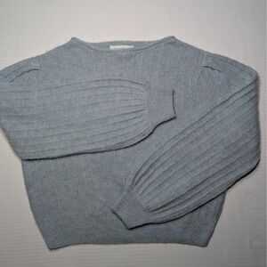Treasure‎ & Bond Women S Alpaca Wool Blend Ribbed Boatneck Bishop Sleeve Sweater